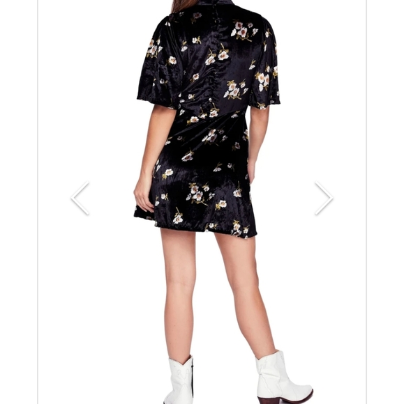 Free People Black Velvet Dress - Picture 6 of 11